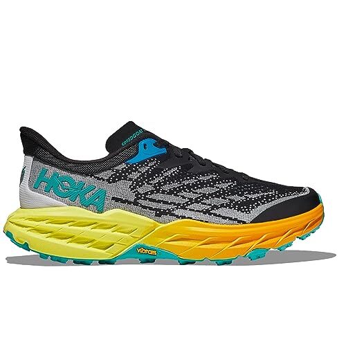 Zapatos Trail Mujer - Hoka Speedgoat 5 Black / Noche Primrose (Mujer)