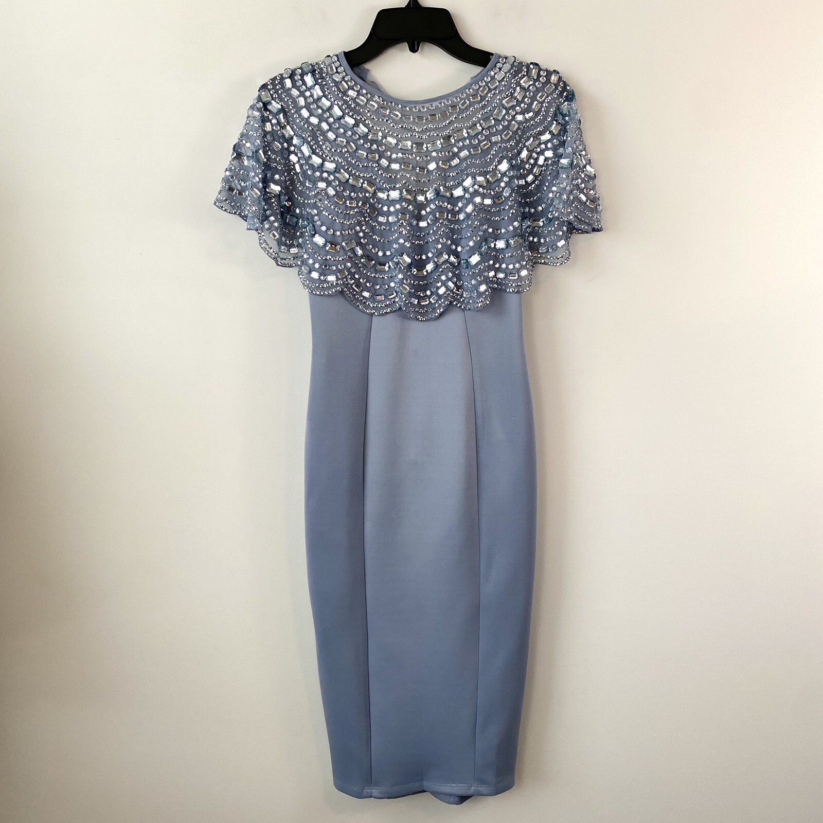 blue babydoll dress with sleeves Vintage Vibes Dusty Blue Folded Ruffle Short Sleeve Babydoll Dress –  Charming Charlie