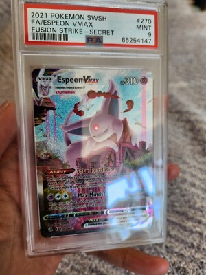 Espeon Vmax Alt Art 270/264 - Fusion Strike PSA 9 | eBay