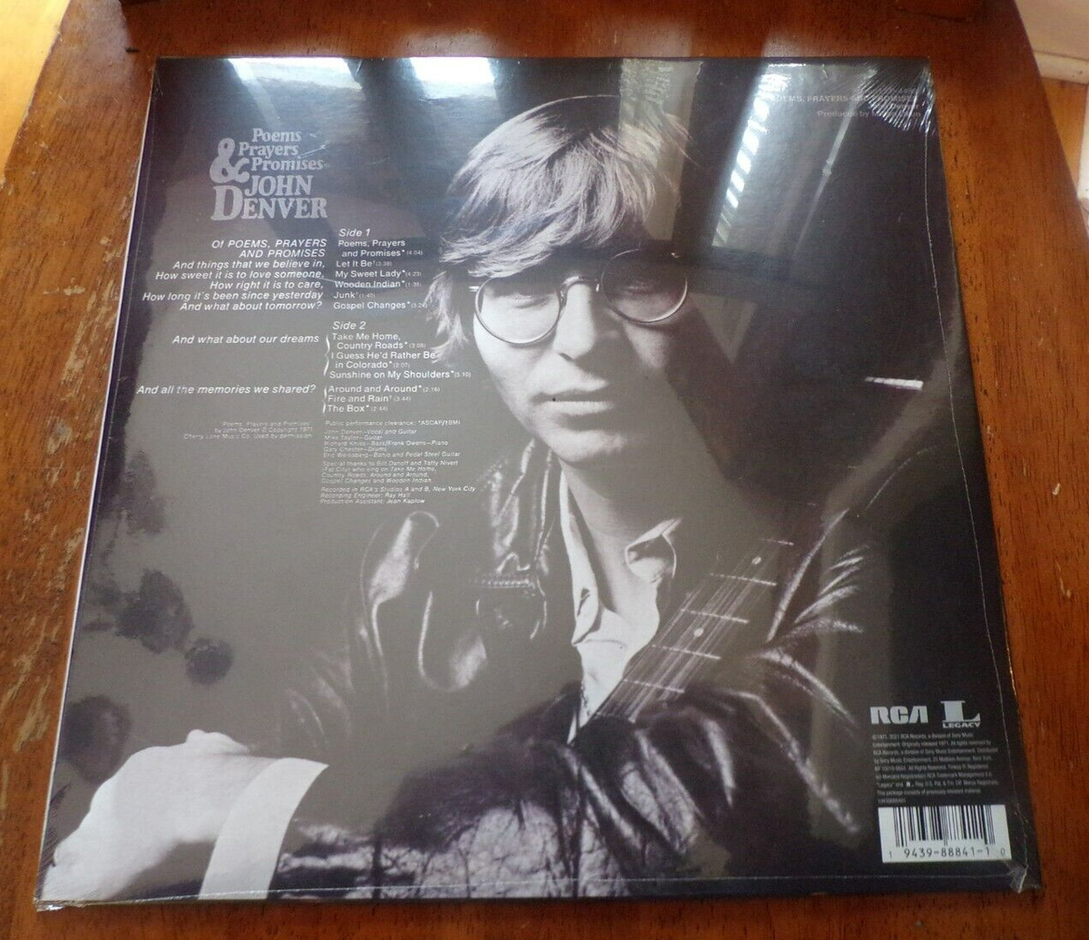John Denver Poems, Prayers & Promises Blue Limited Ed. RCA