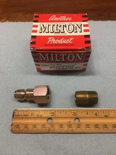 Milton Ind. 1808 P-Style 3/8” FNPT Air Nipple/Fitting w/Brass Close Nipple