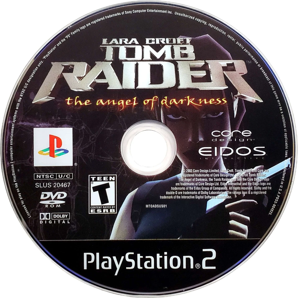Tomb Raider Angel Of Darkness - Sony Playstation 2 PS2 нетронутая проверенная подлинная - Изображение 3 из 4