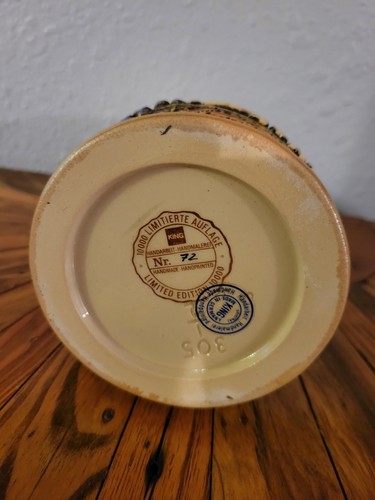 Vintage King German Beer Mug / Stein ST. Gore Burg Rheinfels Limited Edition - 第 7/7 張圖片