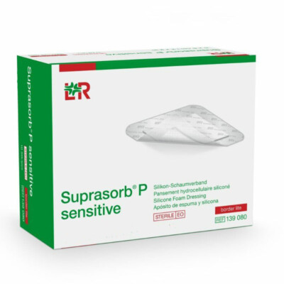 Suprasorb P Sensitive Border Lite Silikonverband 10 cm x 10 cm x 10