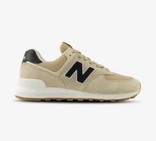 New Balance 574 U574RAC Black/White/Tan NWB mens size 8-13