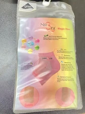 NEW NuBra Magic Heel Gel Moisturizing Socks, Pink 1 PAIR