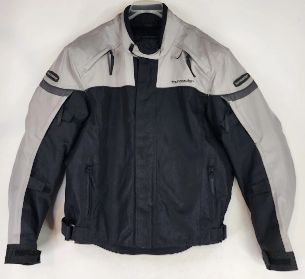 Tourmaster Jett Jacket Mens Large Black Series 3 Rain Guard Padded Motorcycle