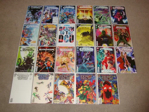Dark Crisis On Infinite Earths Zero Hour Comic Lot Worlds Without Justice League