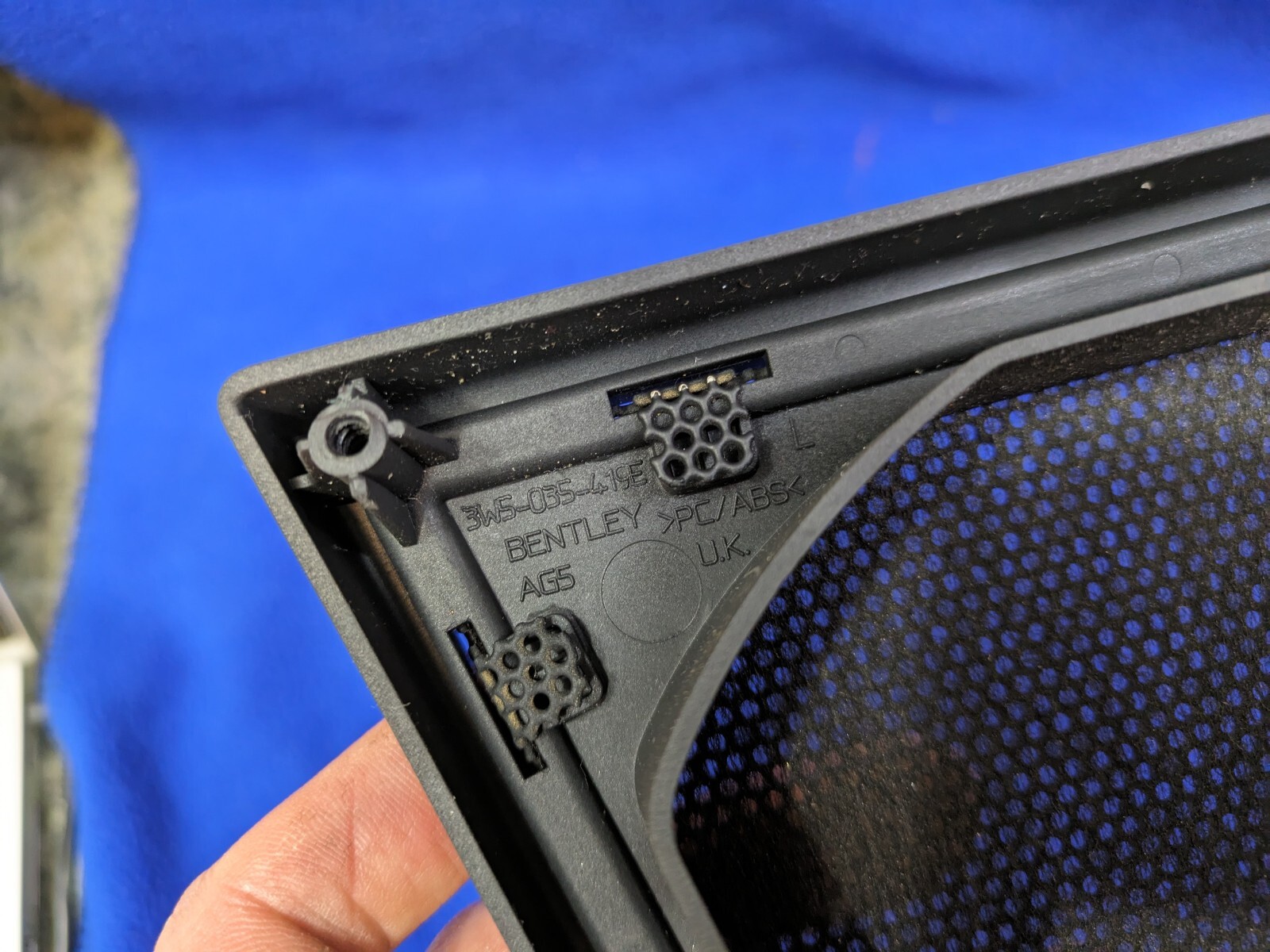 Bentley Flying Spur 2005 - 2012 Rear Left Speaker Cover Black 3W5035419E