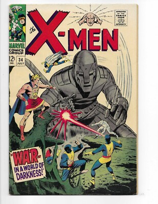 X-Men 34 1967 Marvel Comics F- 5.5 Tyrannus Marvel Girl Cyclops Beast Mole Man