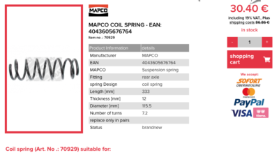 Coil Spring And Cover - 24V659|11404903A2