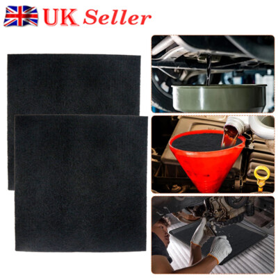 2X 22'' Oil Drain Splash Pad No Splatter Pad Square Pad Car Changing Oil Tool UK