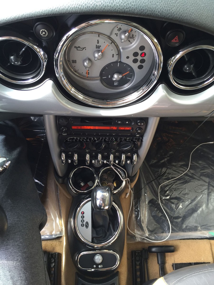 MK1 BMW MINI Cooper/S/ONE R50 R52 R53 Chrome Interior Dial