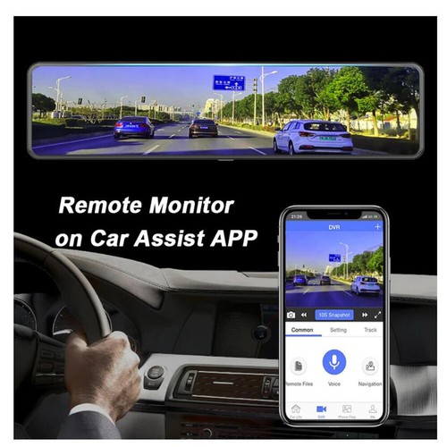 Smart Car DVR Android 8.1 Rearview Mirror 4G ADAS Dash Cam Wifi Video Recorder - Picture 4 of 10