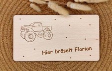 Kinderbrett Vesperbrett  Frühstücksbrett personalisiert Geschenk Name Holzbrett