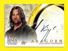 Topps Señor de los Anillos La Comunidad del Anillo Autógrafo Viggo Mortensen