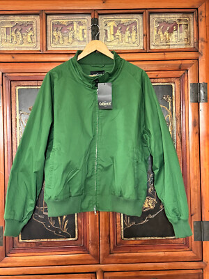 Collectif BARRY PLAIN Oldschool Langarm HERREN Bomber Jacket Rockabilly 2XL NEW