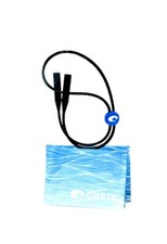 Costa Del Mar - Black Bow Line Silicone Sunglasses Cord with cleaning cloth