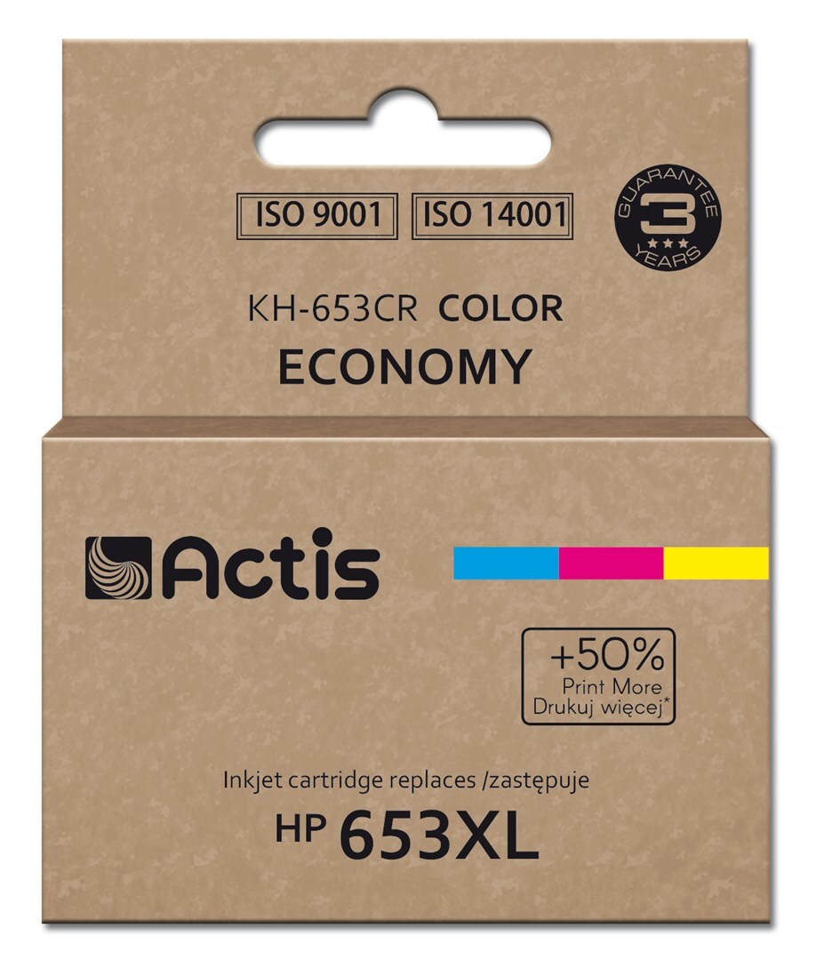 5901443120452 Actis KH-653CR Druckertinte, аналог HP 653XL 3YM74AE; Премиум-класса; 18 м