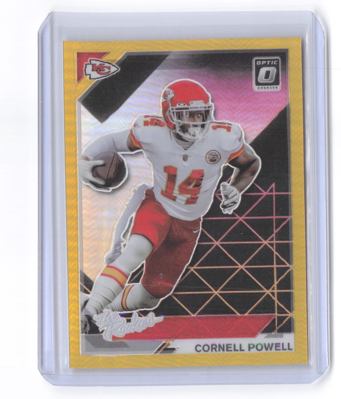 2021 Donruss Optic The Rookies Gold Prizm Cornell Powell Rookie RC Chiefs /10
