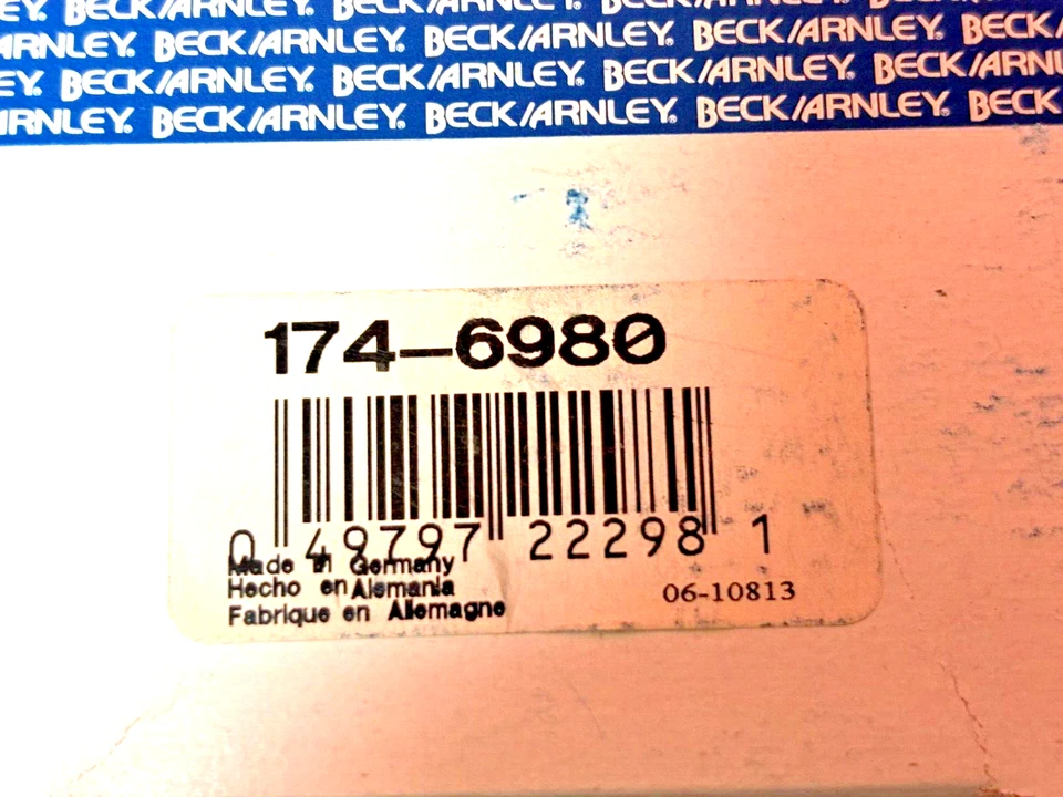 Tapa de distribuidor Beck/Arnley 174-6980 hecha en Alemania para Mercedes 400E 400SE 500 Foto 3 de 3