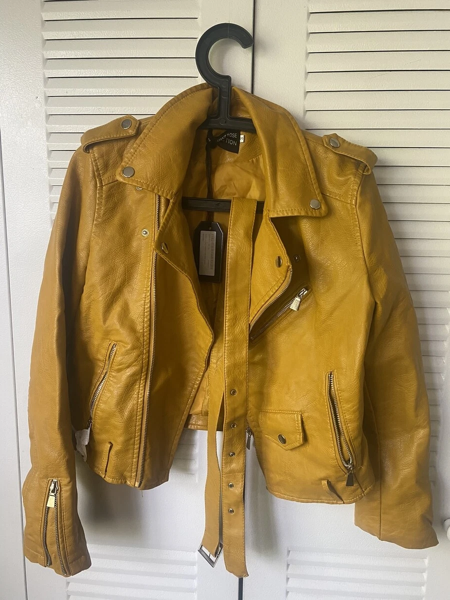 Flamant rose leather best sale jacket
