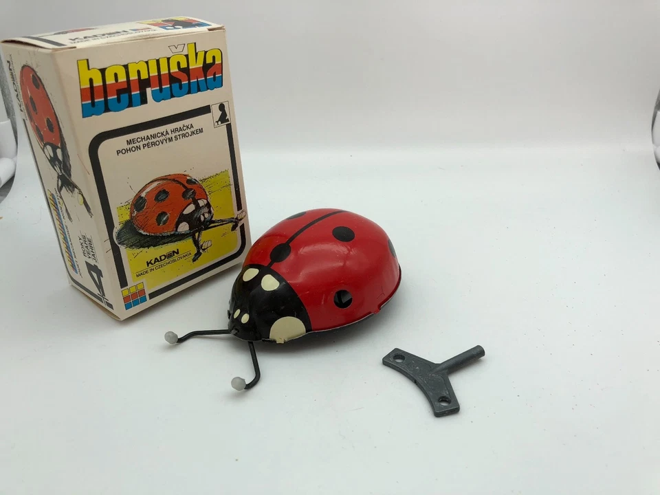 Jouet en tôle mécanique ⭐️⭐️ Coccinelle 11,3 cm. ⭐️⭐️ à remonter. Neuf - Photo 2/2