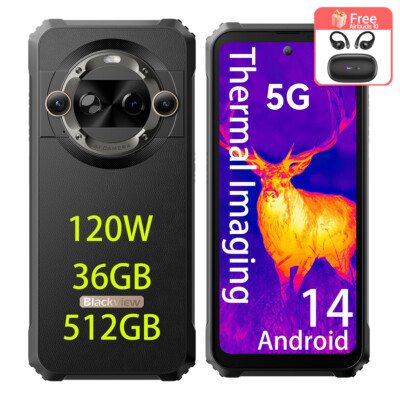 OSCAL Tank 1 5G Rugged Smartphone Android 15, 48GB+512GB/2TB Telefono Robusto 20000mAh Batteria, 64MP+50MP AI Camera, 6.78 FHD+ Doppio Display, 5G Cellulari Resistente IP68, 4G/NFC/OTG/GPS/FM, Nero