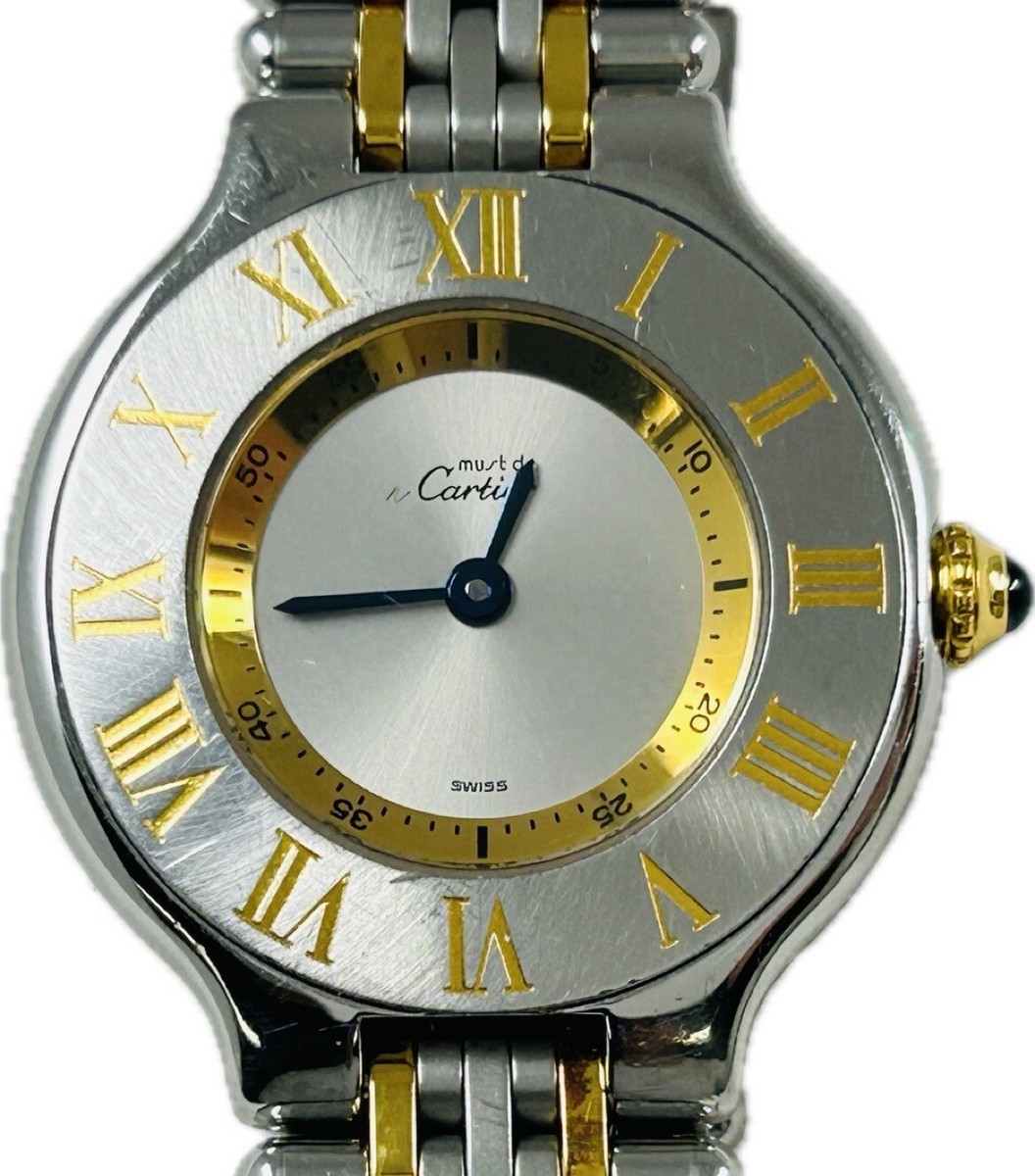 Cartier Must De 21 W10073F4 2.5コマ Cartier Must De 21 W10073F4 2.5コマ