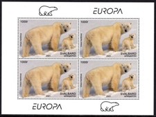 SVALBARD SPITSBERGEN 2021 EUROPA POLAR BEAR ENDANGERED SPECIES MNH LOCAL STAMP