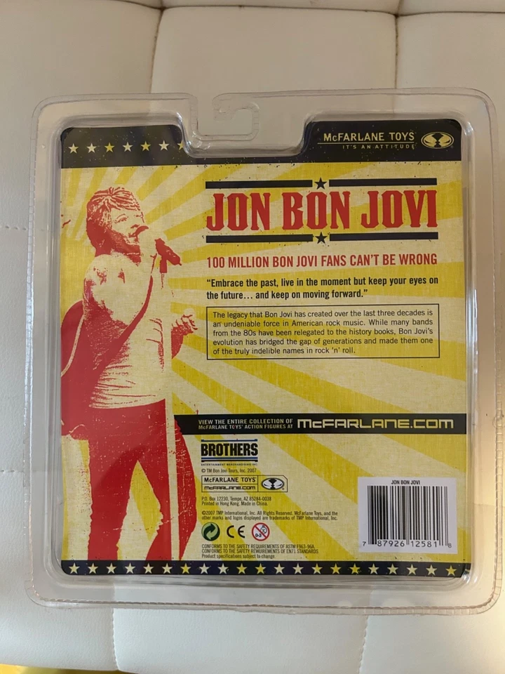 Sealed Collectible Jon Bon Jovi McFarlane Toy Figure Fan Merchandise - Image 2 of 4