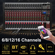 Portable Audio Mixer Featuring 6 Music Modes 3 Band EQ for Studio Grade Sound
