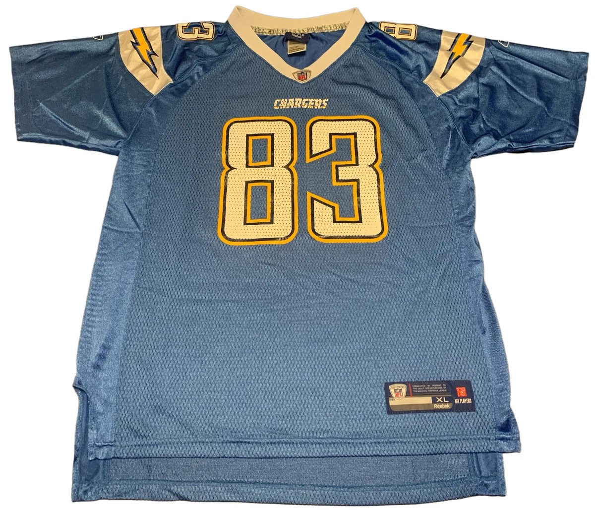 Reebok San Diego Chargers Vincent Jackson #83 Powder Blue Jersey Youth Sz  XL