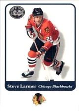 2001-02 Fleer Greats of the Game #24 Steve Larmer CHICAGO BLACKHAWKS