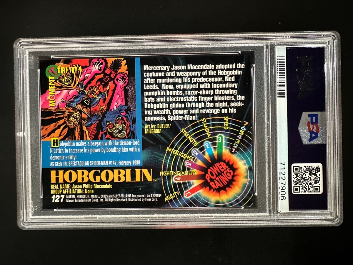 1994 Marvel Universe #127 - Hobgoblin - PSA 10 | eBay
