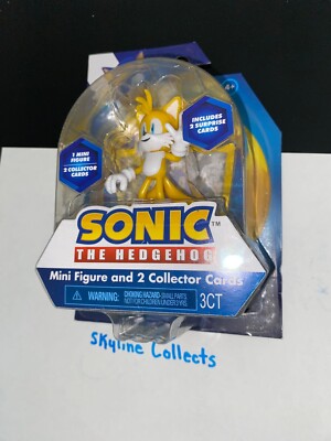 Sonic The Hedgehog TAILS Action Figure 2.5  + 2 COLLECTOR CARDS, NEW/SEALED