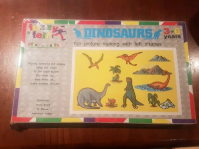 fuzzy felt dinosaurs