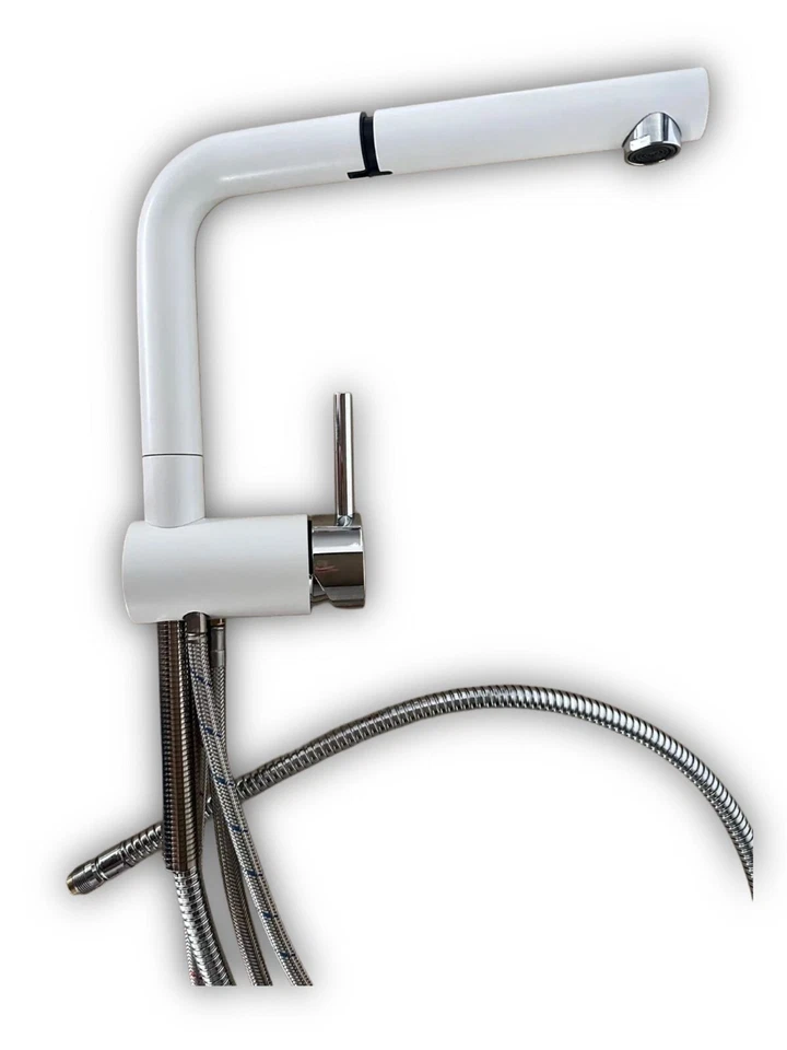 BLANCO LINUS-S White Edition, Messing Sonderfarbe, weiß matt, Hochdruck - Bild 4 von 4