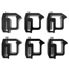 6pcs Clamps Truck Caps Topper Camper Shell Mounting Heavy Duty Aluminum Black