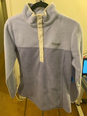 columbia benton springs half button snap fleece in black