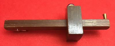 Vintage Rosewood & Brass Inlay Rabone Chesterman Mortise/Marking Gauge
