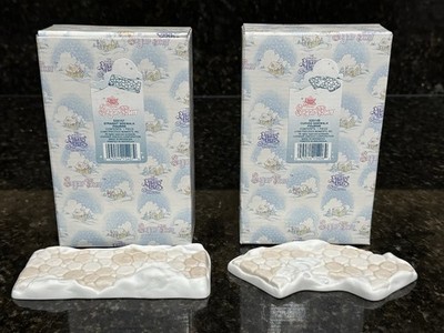 Precious Moments Sugar Town Lot of 2 Sidewalks Figurine ~ Straight & Curved