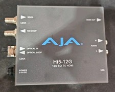 AJA Hi5-12G 12G-SDI to HDMI Converter Audio De-Embedding Console/Tabletop