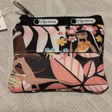 Rare Vintage Wahine Hula Hawaii Print LeSportsac Tissue Holder Purse 7149 3800