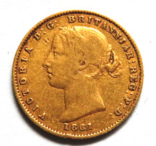 Australia..  1861 Sydney Mint - Half Sovereign.  F+ - Trace Lustre