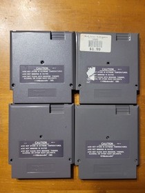 LOT Nintendo NES Hoops Track and Field II Ice Hockey Racket Attack UNTESTED