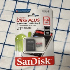 SanDisk Ultra PLUS microSDXC UHS-I Card 64GB A1 High Speed High Capacity