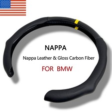 Nappa Leather Steering Wheel Cover For Bmw Car Interior Accessories Snap-on Grip Nappa Leather Steering Wheel Cover For Bmw Car Interior Accessories Snap-on Grip