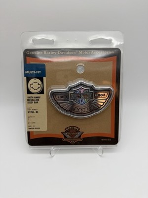 2003 Genuine Harley-Davidson 100th Anniversary Sissy Bar Medallion OEM 91760-03