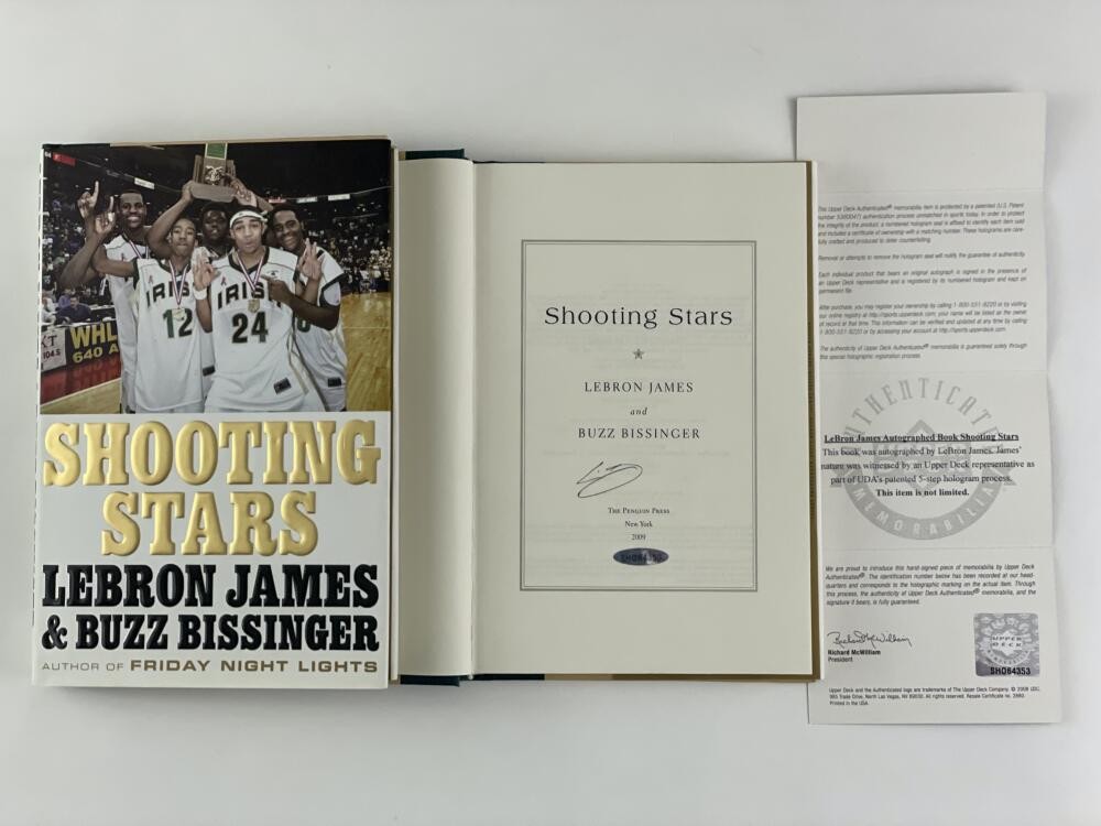 LeBron James Autographed Signed "SHOOTING STARS" BOOK GREATEST BASKETBALL PLAYER? 